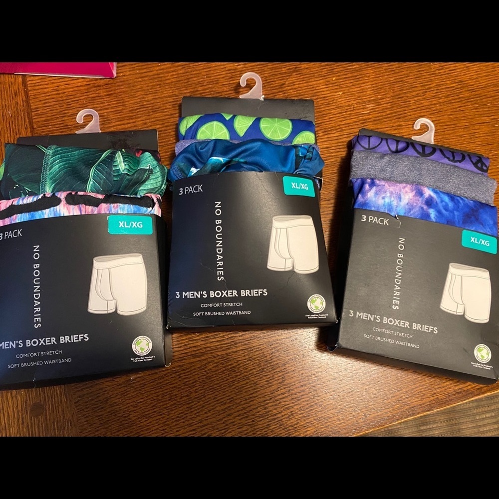 3 (3pack men’s boxer briefs XL)